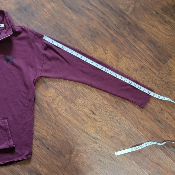 PINK by Victoria's Secret Women's Half Zip Pullover Comfy Sweatshirt Size Small - Picture 8 of 10